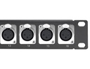 XLR  Patch Panel, 16 & 32 Port Female, 19 inch rackmount 1U & 2U