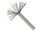 25 Pair 24AWG Solid UTP CAT3 FT4/CMR/CL3 Bulk Cable - Grey (Telephone Type)
