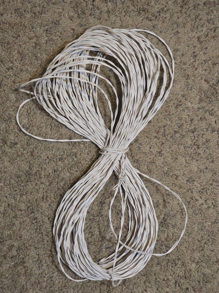 2COND TWISTED 22AWG (7X30)  WHITE (price/foot)