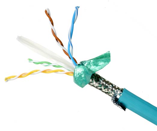 HI-FLEX CAT6A, Black, 26AWG, 7/34, Foil & Braid Shield