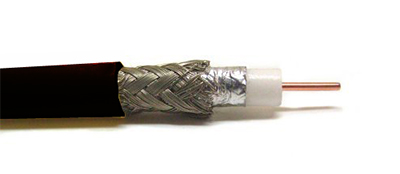 Belden 1694A Câble coaxial vidéo RG6 noir - Digital/Analogue 1000'
