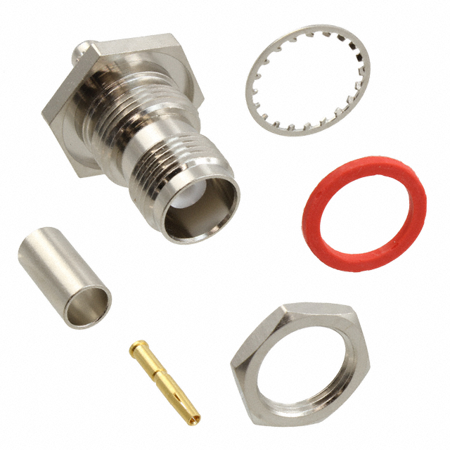 Amphenol RF, 122160 Connector Jack, Female Socket 50 Ohms Panel Mount Crimp