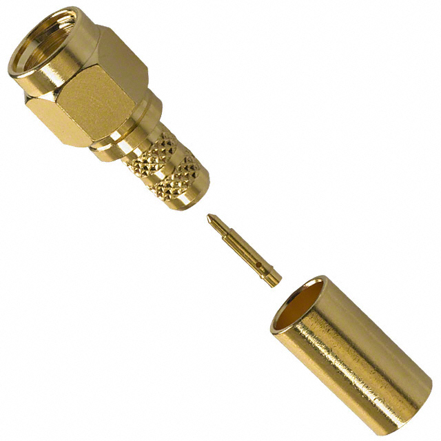 Amphenol RF, 132113, SMA Connector Plug, Male Pin 50 Ohms Free Hanging (In-Line) Solder  (for RG58/195)