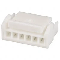 GHR-06V-S 6 Position Rectangular Housing Connector Receptacle Natural 0.049" (1.25mm)