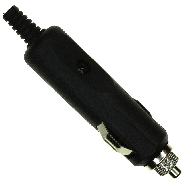 APP-001-15A, MPD PLUG AUTO PWR W/ 15A FUSE, Auto Power Plug Cigarette Lighter Assembly 12 V 15 A Fused, LED Indicator, Nylon, Strain Relief Black