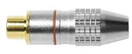 Pomona, 6880, RCA Jack, 6.0mm OD Cable, Gold Plated Contact