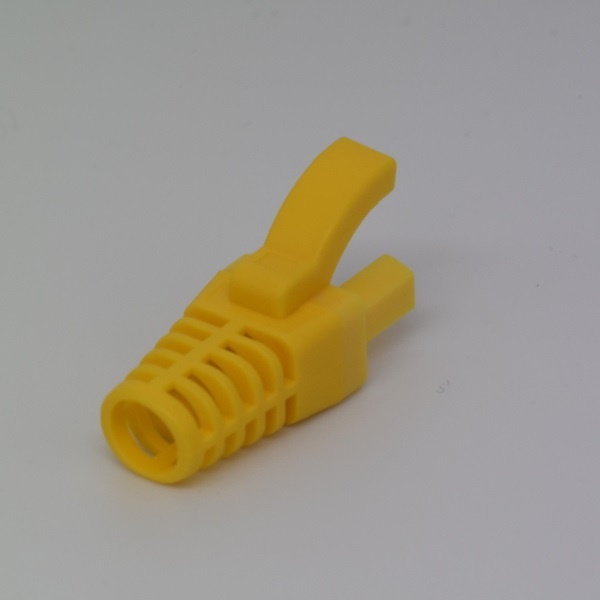 RJ45 Boots, 6mm Slim Line Snagless Strain Relief Boot - Yellow