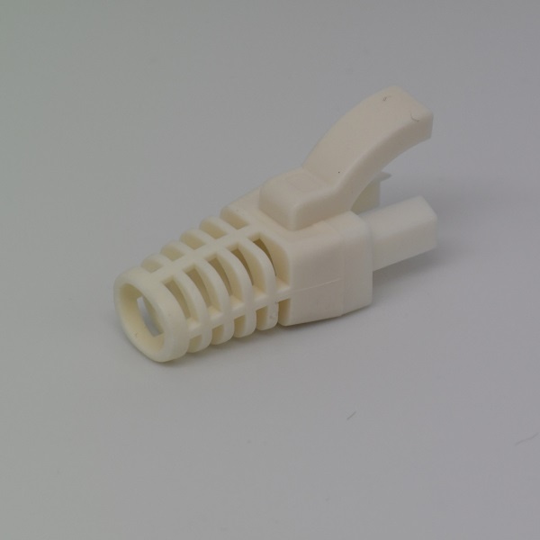 RJ45 Boots, 6mm Slim Line Snagless Strain Relief Boot - White High-Speed