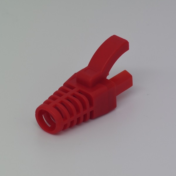 RJ45 Boots,  6mm Slim Line Snagless Strain Relief Boot - Red High-Speed