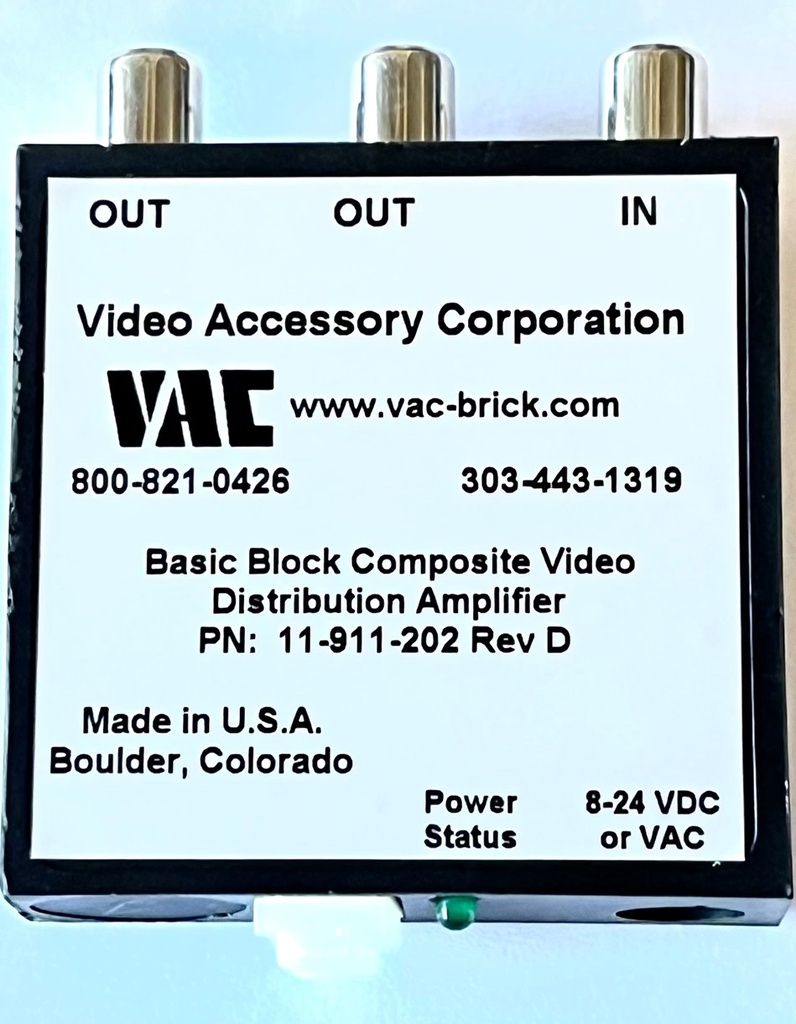 VAC Distribution Amplifiers RCA 1 IN  2 OUT