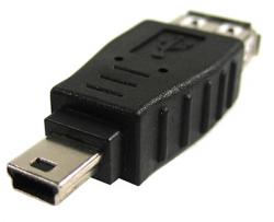 USB2.0 adapter - A Female/Mini 5 Pin Male