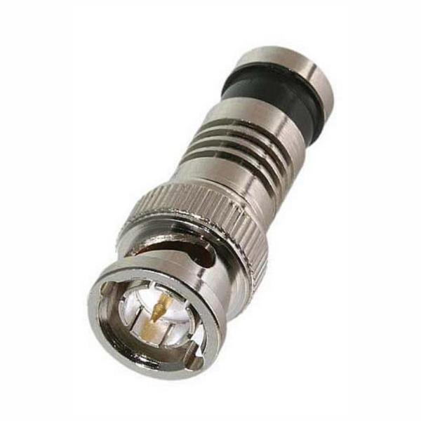 BNC Male Snap & Seal Compression Connector for RG6 Cable