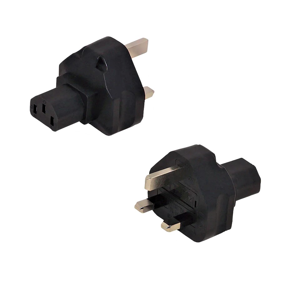 BS1363 (UK) Male to C13 Power Adapter