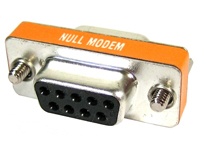 Null modem DB9 Slim line  Adapters, Female-Female