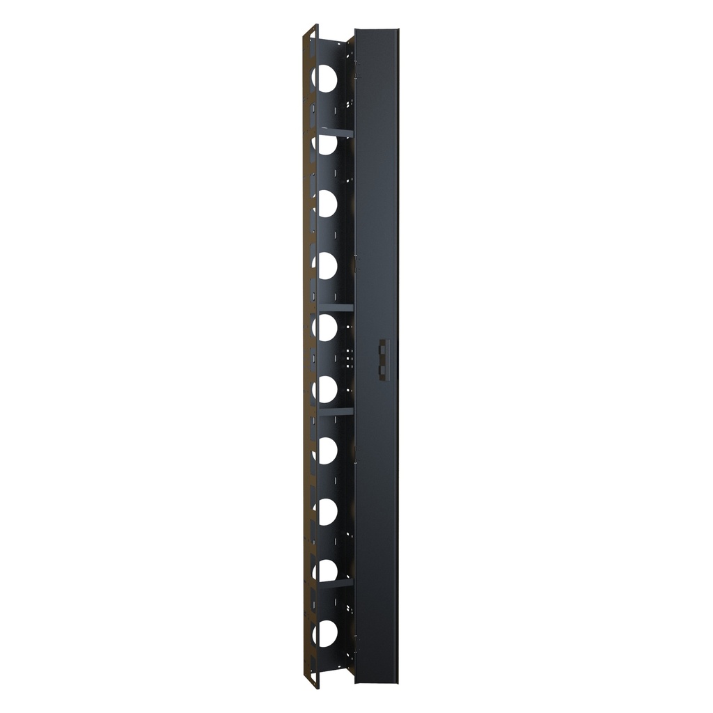 Vertical Cable Manager 5" X 6", 44U Black