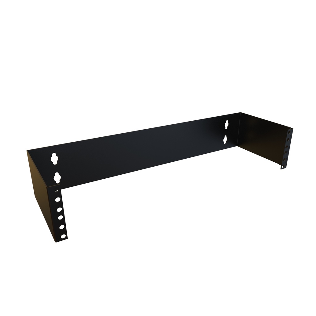 Wall mount bracket with hinge, 2U