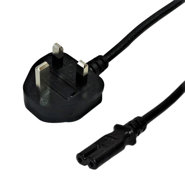 Power Cord BS1363 (UK) to IEC-C7 - H05VV-F 0.75 (2.5A 250V)
