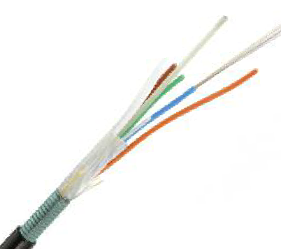Câble à 6 fibres multimode 62,5 µm (OM1) à enfouissement direct, tube lâche ALTOS Lite, sans gel, à gaine unique, à simple armure
