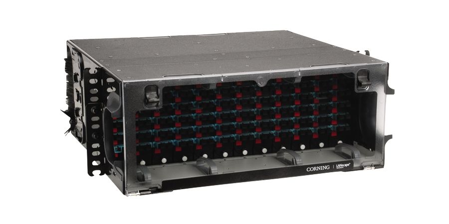 Rack Mount Fiber 4U, Holds 12 CCH Connector Panels-Unloaded