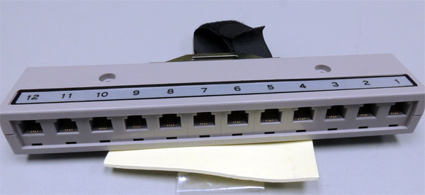 Telco 50 Male Harmonica Connector to 12 RJ11 Ports (6P4C)