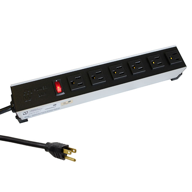 Power Bar 15AMP 6 Outlets, 15' Cord