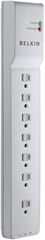7 Outlet BELKIN, 2000 Joules, 4' White