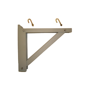 Triangular Support Bracket steel. Load rating 400 lb (181.4 kg). 