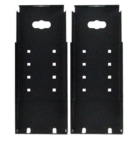 Vertical PDU Tool-Less Mounting Bracket Kit; 2-Post Rack; Mid-Power PDU's; For Open Two and Four Post Racks; Black 