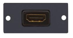 Insertion de plaque murale HDMI