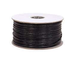 RJ45 MODULAR FLAT CABLE BLACK 26AWG Stranded Black Cable UL/CSA 8 Conductors (price per foot)