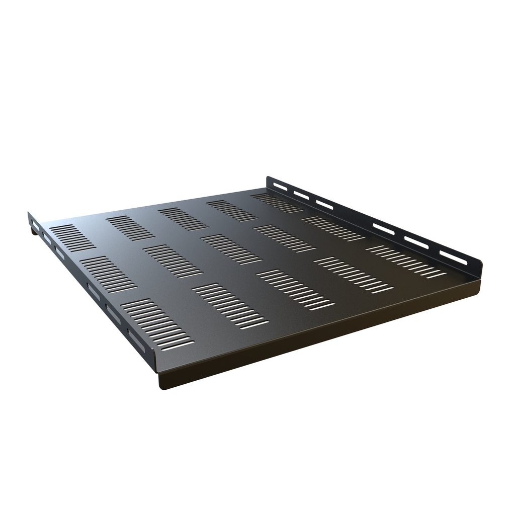 C2 Fixed Steel Vented Shelf 19" Racks,  17.75" x 31" Black