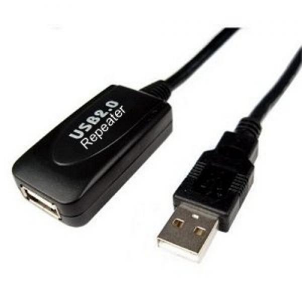 USB 2.0 Active Extension Cable - A Male to A - Female 15'