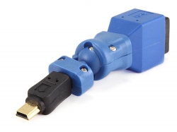 Adaptateur USB 3.0 B femelle vers USB 2.0 Mini-B 5 broches mâle 