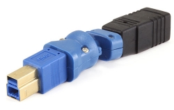 Adaptateur USB 3.0 B femelle vers USB 2.0 Micro A mâle 