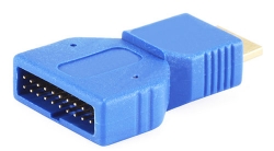 Adaptateur SuperSpeed USB3 Micro B mâle à 20 pos. mâle (header)