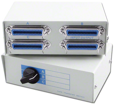 Manual switch box 3x1 ABC 36 Centronics