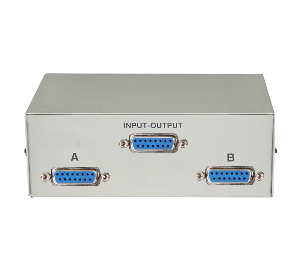 2 to 1 AB DB15 Manual Switch Box