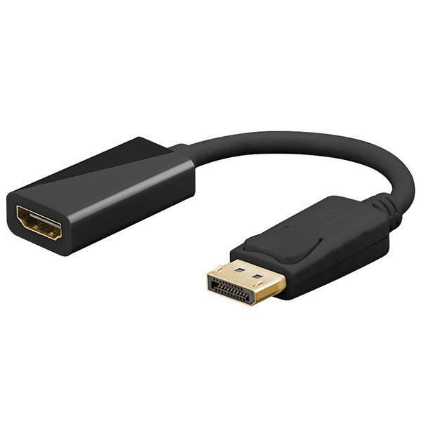 DisplayPort v1.2 Male to HDTV Female Adapter, Active - Supports 4K Resolutions - 6"