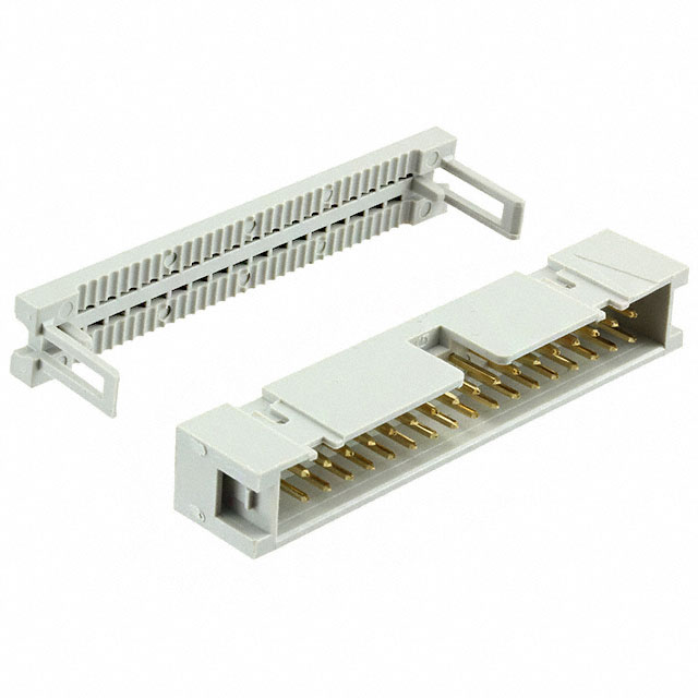 2X17 34 Pin Dual Rows 2.54mm SHROUDED IDC Male HEADER, 34 Pins IDC Crimp Connectors 