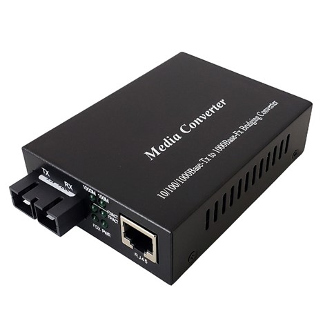 Multimode Media Converter 10/100/1000, 550m SC (850nm)
