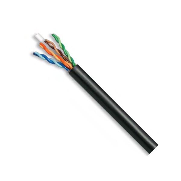 4PR/23 AWG CAT6 Exterior OSP Unshielded Broadband Cable,  Annealed Solid Copper Conductor, 1000 ft