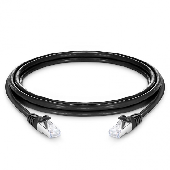 Câble de raccordement CAT6A double blindage (SSTP) 10 Go  certifié Fluke® - Riser CMR