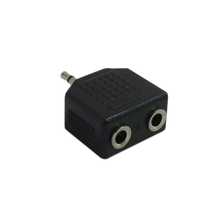 2.5mm Stereo Male to 2 x 3.5mm Stereo Female Adapter