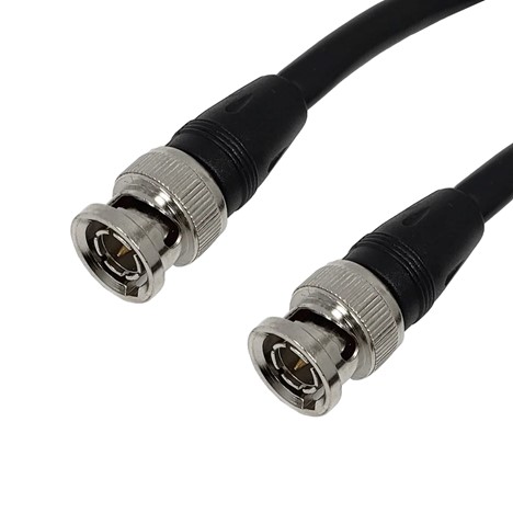 RG59 coaxial cables, 75 Ohms, molded BNC