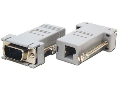 Adaptateurs modulaires RJ12 Off-Set DEC Mdular Jack vers connecteurs DB