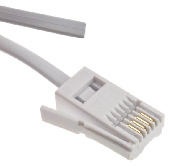 BT 4 Wire 431A Plug Cable to Open End - 10 Feet