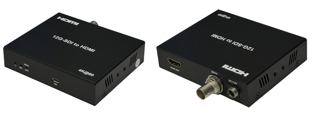 Convertisseur vidéo - 12G SDI vers HDMI - 4K@60Hz YUV 4:2:2