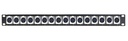 Panneau de raccord XLR, 16 et 32 ​​ports femelles, montage en rack 19 pouces 1U et 2U