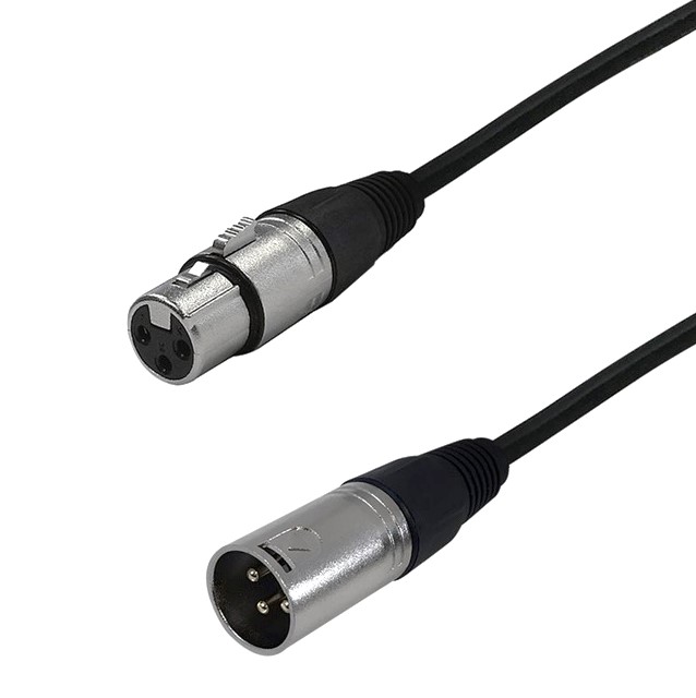 XLR 3 Male to XLR 3 Female Extension Microphone Cables