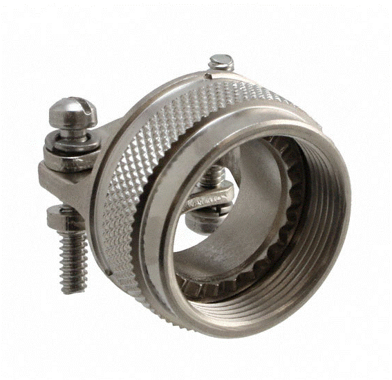 MIL-DTL-38999 Series III & IV, Strain Relief (Cable Clamp), Straight, Siz15, with Screws